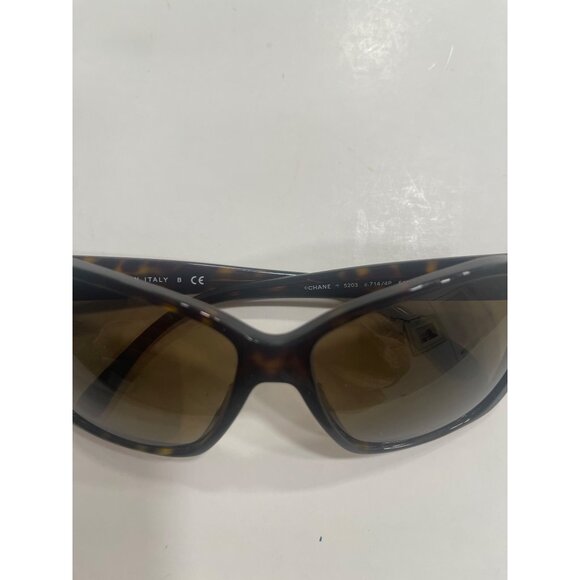CHANELTortoise Shell CC Logo Sunglasses-5203 AUTHENTIC main image 6
